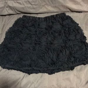 Cherokee Black flower pattern skirt 10/12 large